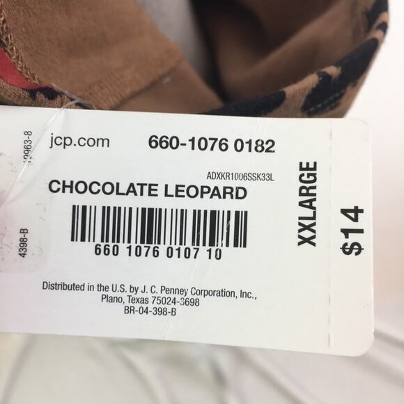 Flirtitude Active Crop Top Chocolate Leopard XXL - Picture 10 of 12